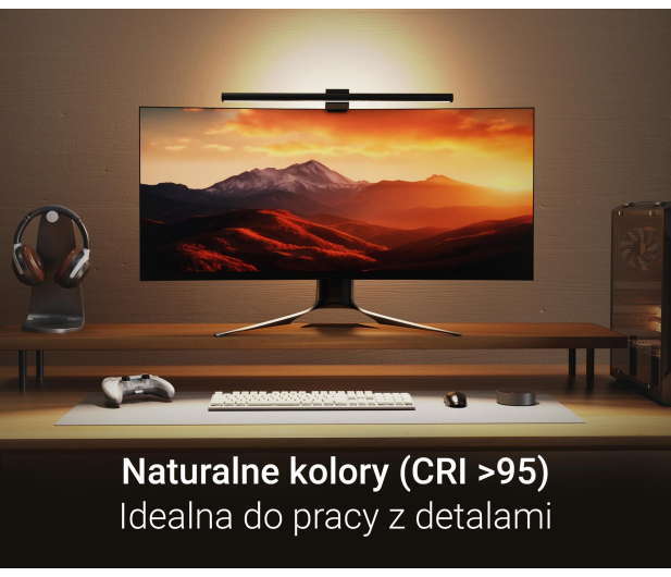 Silver Monkey Lampka do monitora z pilotem i czujnikiem otoczenia LB300 - 1361013 - zdjęcie 7